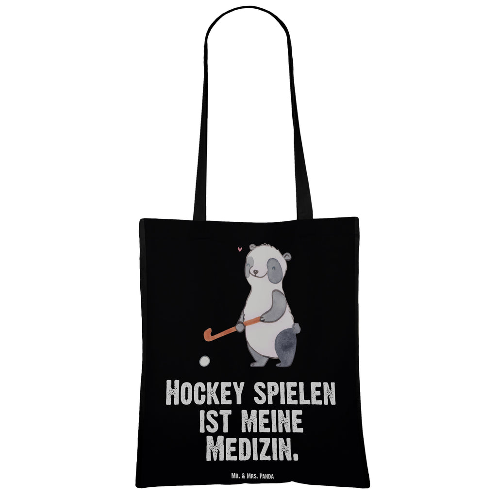 Tragetasche Panda Hockey spielen Medizin Beuteltasche, Beutel, Einkaufstasche, Jutebeutel, Stoffbeutel, Tasche, Shopper, Umhängetasche, Strandtasche, Schultertasche, Stofftasche, Tragetasche, Badetasche, Jutetasche, Einkaufstüte, Laptoptasche, Geschenk, Sport, Sportart, Hobby, Schenken, Danke, Dankeschön, Auszeichnung, Gewinn, Sportler, Hockey spielen, Feldhockey, Hockeyschläger, Hockey Verein