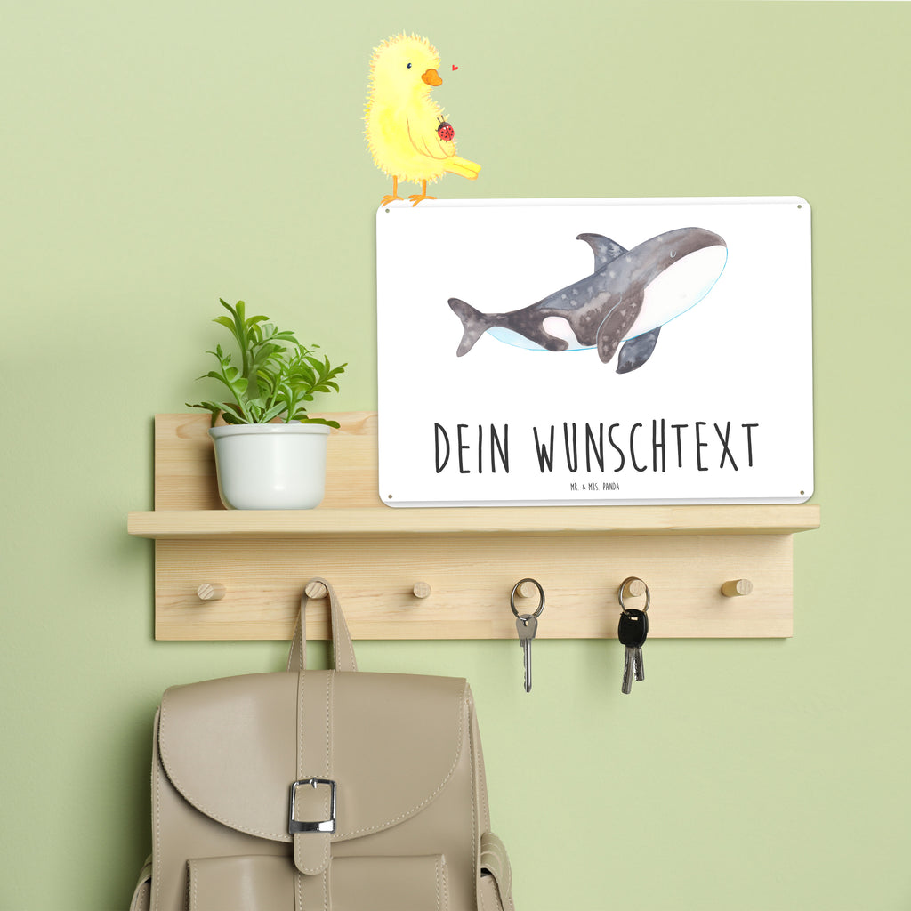 Personalisiertes Blechschild Orca Blechschild, Metallschild, Geschenk Schild, Schild, Magnet-Metall-Schild, Deko Schild, Wandschild, Wand-Dekoration, Türschild, Meerestiere, Meer, Urlaub, Orca, Orcas, Killerwal, Wal, Möglichkeiten, Büro, Arbeit, Motivation, Selbstliebe, Neustart, Startup