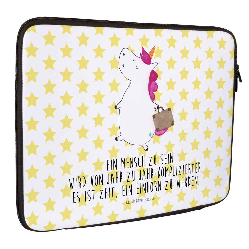 Notebook Tasche Einhorn Koffer Notebook Tasche, Laptop, Computertasche, Tasche, Notebook-Tasche, Notebook-Reisehülle, Notebook Schutz, Einhorn, Einhörner, Einhorn Deko, Pegasus, Unicorn, unicorn, Koffer, Verreisen, Reise, Gepäck, Abenteuer, Erwachsen, Kind, albern, Spaß, lustig, witzig