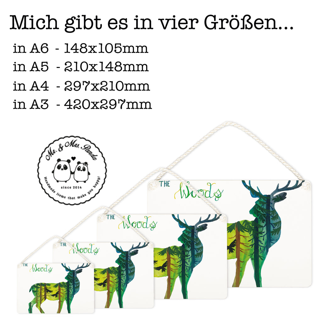 Deko Schild Hirsch I love the woods Dekoschild, Deko Schild, Schild, Tür Schild, Türschild, Holzschild, Wandschild, Wanddeko, Blumen Deko, Frühlings Deko, Sommer Deko, Dekoration, positive Botschaft, Naturliebhaber, Outdoor, Natur, Abenteuer, Wald, woods, Hirsch