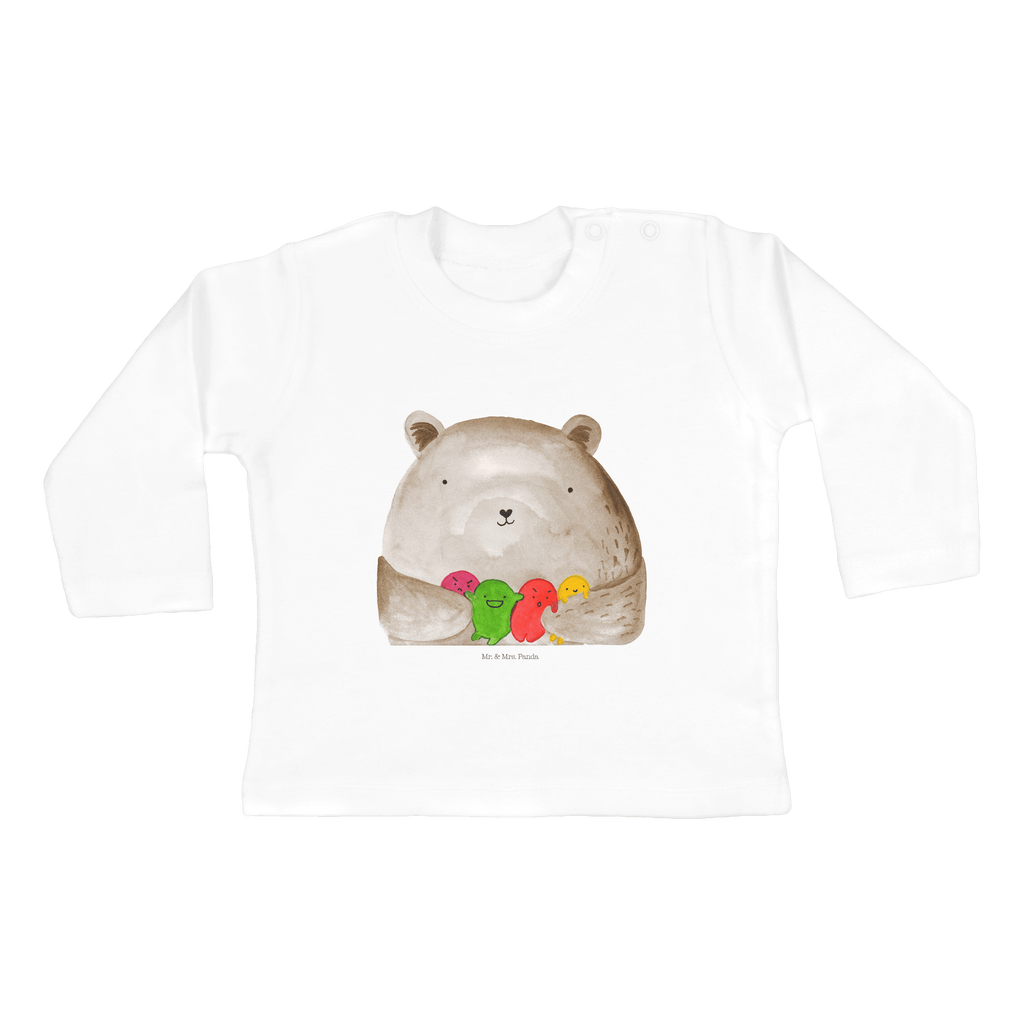 Baby Longsleeve Bär Gefühl Mädchen, Jungen, Baby, Langarm, Bio, Kleidung, Bär, Teddy, Teddybär, Wahnsinn, Verrückt, Durchgedreht