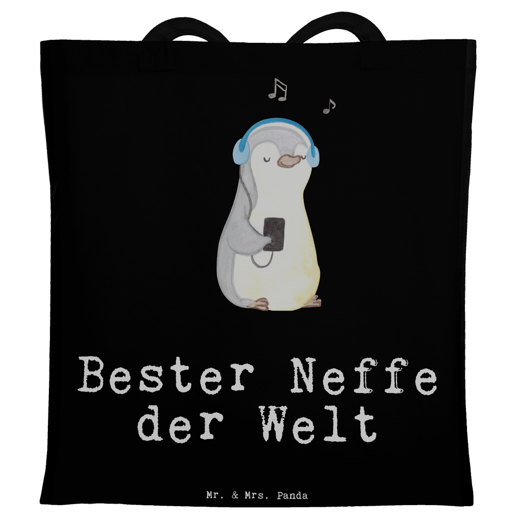 Tragetasche Pinguin Bester Neffe der Welt Beuteltasche, Beutel, Einkaufstasche, Jutebeutel, Stoffbeutel, Tasche, Shopper, Umhängetasche, Strandtasche, Schultertasche, Stofftasche, Tragetasche, Badetasche, Jutetasche, Einkaufstüte, Laptoptasche, für, Dankeschön, Geschenk, Schenken, Geburtstag, Geburtstagsgeschenk, Geschenkidee, Danke, Bedanken, Mitbringsel, Freude machen, Geschenktipp, Neffe, Onkel, Tante, Patentante, Patentonkel, Patenkind, Taufe, Sohn der Schwester, Sohn des Bruders, Bester