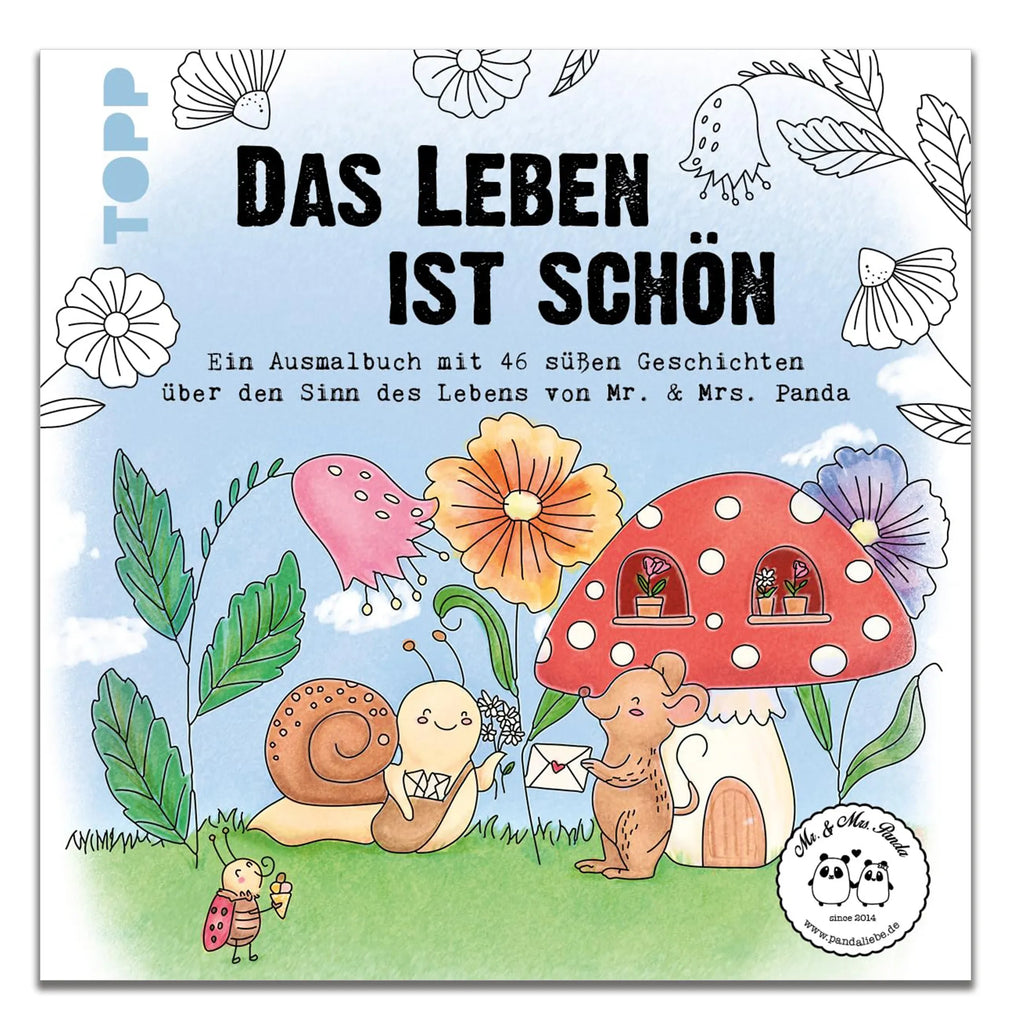 Malbuch Das Leben ist schön! Ausmalbilder, Malvorlagen, Bilder zum Ausmalen, Malbuch Erwachsene, Ausmalbilder Kinder, Ausmalbuch, Tiermotive, Gute Laune, lustige Sprüche, Tiere