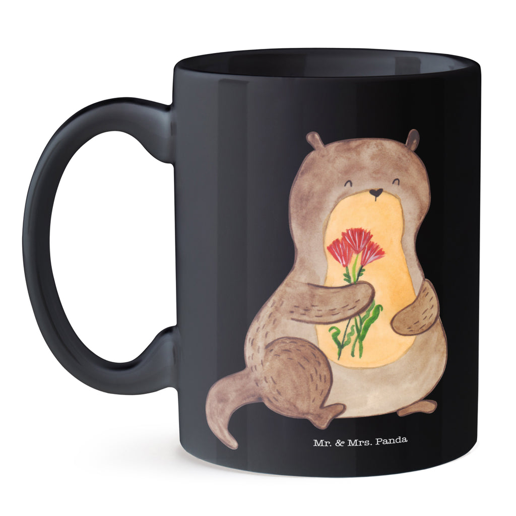 Tasse Otter Blumenstrauß Tasse, Kaffeetasse, Teetasse, Becher, Kaffeebecher, Teebecher, Keramiktasse, Porzellantasse, Büro Tasse, Geschenk Tasse, Tasse Sprüche, Tasse Motive, Kaffeetassen, Tasse bedrucken, Designer Tasse, Cappuccino Tassen, Schöne Teetassen, Otter, Fischotter, Seeotter, Otter Seeotter See Otter