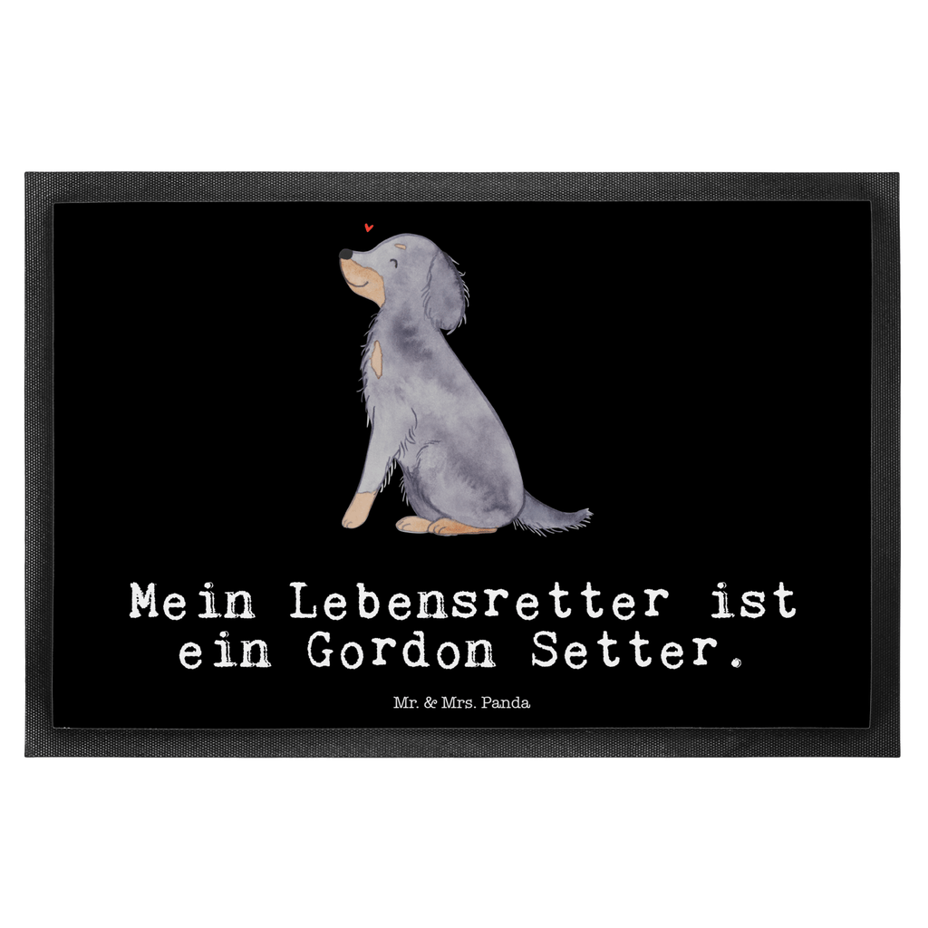 Fußmatte Gordon Setter Lebensretter Türvorleger, Schmutzmatte, Fußabtreter, Matte, Schmutzfänger, Fußabstreifer, Schmutzfangmatte, Türmatte, Motivfußmatte, Haustürmatte, Vorleger, Fussmatten, Fußmatten, Gummimatte, Fußmatte außen, Fußmatte innen, Fussmatten online, Gummi Matte, Sauberlaufmatte, Fußmatte waschbar, Fußmatte outdoor, Schmutzfangmatte waschbar, Eingangsteppich, Fußabstreifer außen, Fußabtreter außen, Schmutzfangteppich, Fußmatte außen wetterfest, Hund, Hunderasse, Rassehund, Hundebesitzer, Geschenk, Tierfreund, Schenken, Welpe, Gordon Shetter, Jagdhund