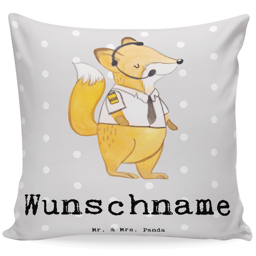 Personalisiertes Kissen Fluglotse mit Herz Kissen, personalisiert, Name, Wunschname, bedrucken, Kopfkissen, Beruf, Ausbildung, Jubiläum, Abschied, Rente, Kollege, Kollegin, Geschenk, Schenken, Arbeitskollege, Mitarbeiter, Firma, Danke, Dankeschön, Fluglotse, Flugverkehrsleiter, Luftfahrtpersonal, Flugsicherung