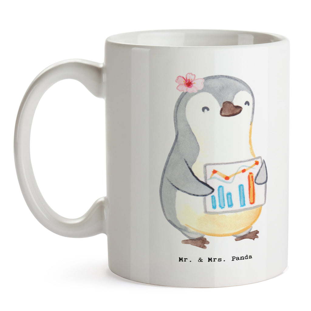 Tasse Wirtschaftsanalytikerin mit Herz Tasse, Kaffeetasse, Teetasse, Becher, Kaffeebecher, Teebecher, Keramiktasse, Porzellantasse, Büro Tasse, Geschenk Tasse, Tasse Sprüche, Tasse Motive, Kaffeetassen, Tasse bedrucken, Designer Tasse, Cappuccino Tassen, Schöne Teetassen, Beruf, Ausbildung, Jubiläum, Abschied, Rente, Kollege, Kollegin, Geschenk, Schenken, Arbeitskollege, Mitarbeiter, Firma, Danke, Dankeschön