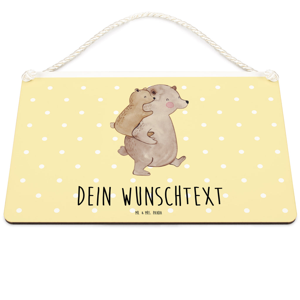 Personalisiertes Deko Schild Papa Bär Dekoschild, Deko Schild, Schild, Tür Schild, Türschild, Holzschild, Wandschild, Wanddeko, Familie, Vatertag, Muttertag, Bruder, Schwester, Mama, Papa, Oma, Opa, Geschenk, Vater, Papi, Vati, Onkel, Geburtstag