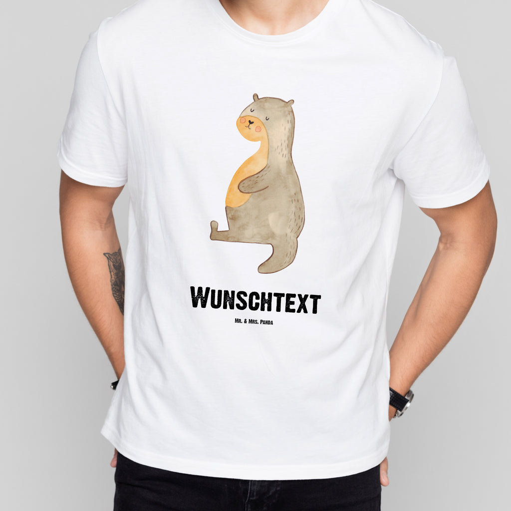 Personalisiertes T-Shirt Otter Bauch T-Shirt, Shirt, Tshirt, Lustiges T-Shirt, T-Shirt mit Spruch, Party, Junggesellenabschied, Jubiläum, Geburstag, Herrn, Damen, Männer, Frauen, Schlafshirt, Nachthemd, Sprüche, Otter, Fischotter, Seeotter, Otter Seeotter See Otter