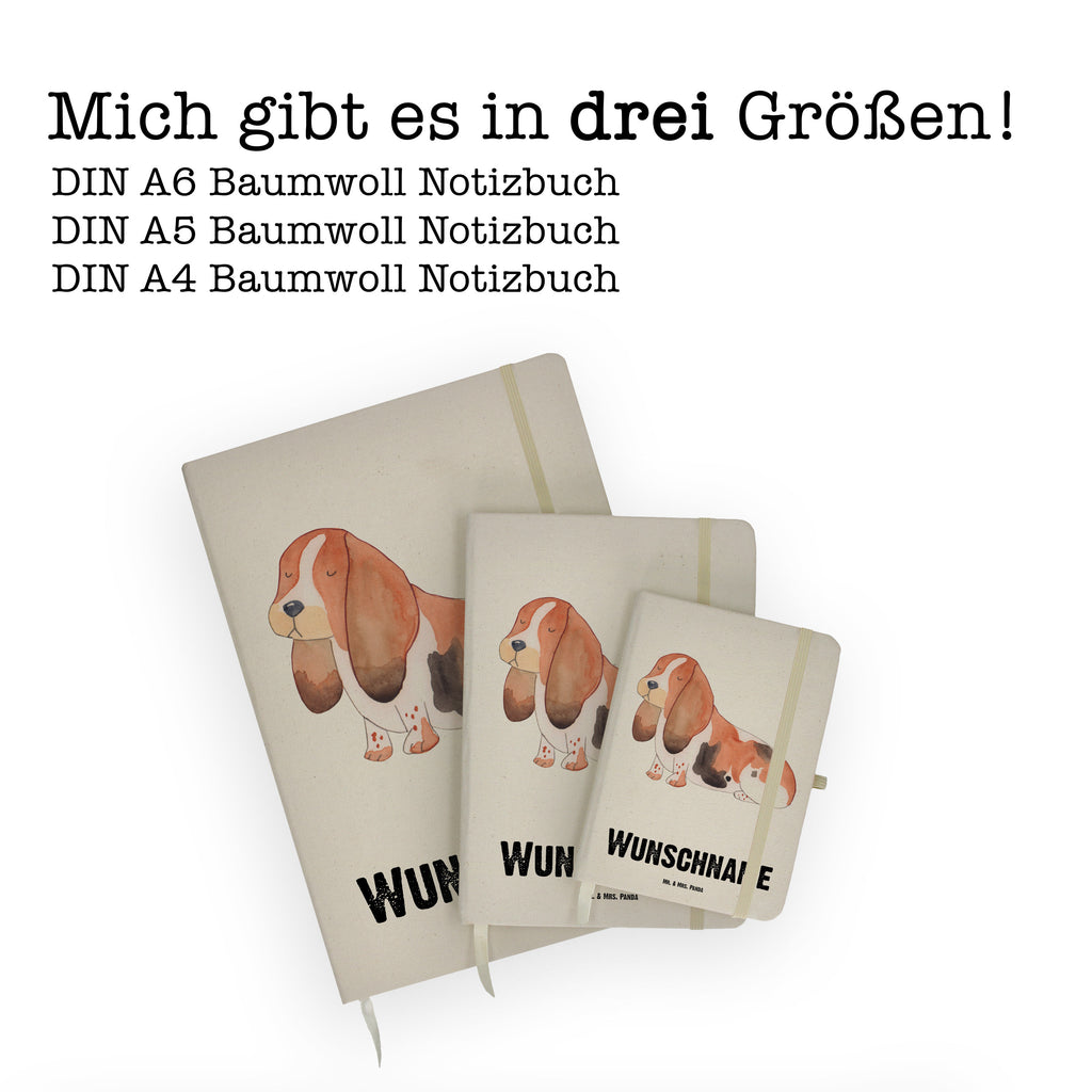 DIN A4 Personalisiertes Notizbuch Hund Basset Hound Personalisiertes Notizbuch, Notizbuch mit Namen, Notizbuch bedrucken, Personalisierung, Namensbuch, Namen, Hund, Hundemotiv, Haustier, Hunderasse, Tierliebhaber, Hundebesitzer, Sprüche, Basset Hound, Basset, Hundeliebe, kinderlos