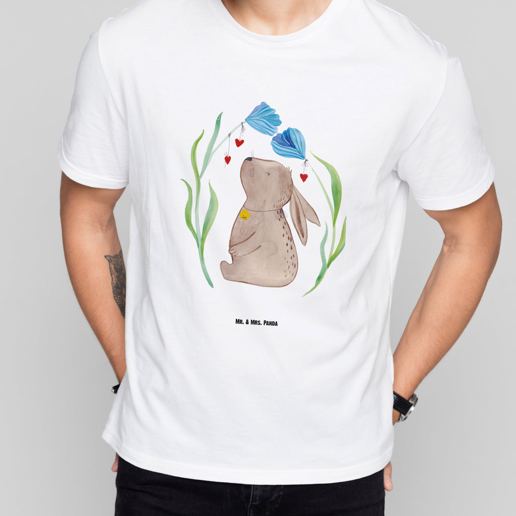 T-Shirt Standard Hase Blume T-Shirt, Shirt, Tshirt, Lustiges T-Shirt, T-Shirt mit Spruch, Party, Junggesellenabschied, Jubiläum, Geburstag, Herrn, Damen, Männer, Frauen, Schlafshirt, Nachthemd, Sprüche, Ostern, Osterhase, Ostergeschenke, Osternest, Osterdeko, Geschenke zu Ostern, Ostern Geschenk, Ostergeschenke Kinder, Ostern Kinder, Hase, Kaninchen, Kind, Taufe, Taufgeschenk, Geburt, Schwangerschaft, erstes Kind, Kindergeburtstag, Geburtstag, Hoffnung, Träume