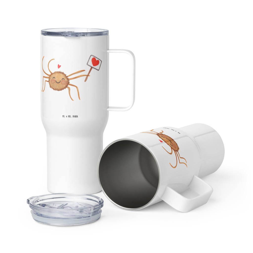 XXL Thermobecher Spinne Agathe Motivation Thermobecher, XL Thermobecher, Reisebecher, XL Reisetasse, Großer Thermobecher, Autobecher, Jumbo Becher, Spinne Agathe, Spinne, Agathe, Videos, Merchandise, Motivation, Glück, Liebe, Vertrauen, Dankeschön