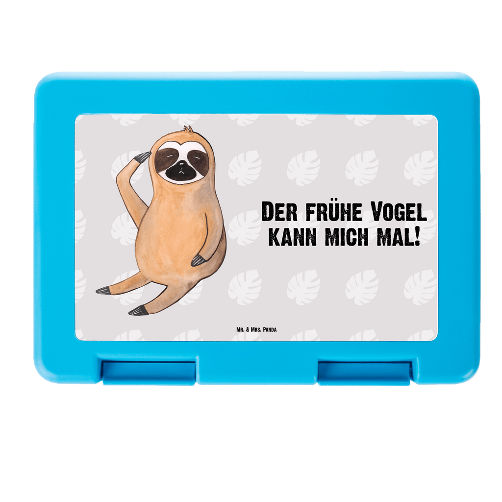 Brotdose Faultier Vogel zeigen Brotbox, Snackbox, Lunch box, Butterbrotdose, Brotzeitbox, Faultier, Faultier Geschenk, Faultier Deko, Faultiere, faul, Lieblingstier, Spinner, früher Vogel, der frühe Vogel, Frühaufsteher, Morgenmuffel, Vogel, Faultierwelt