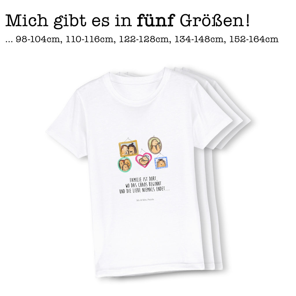 Organic Kinder T-Shirt Igel Familie Kinder T-Shirt, Kinder T-Shirt Mädchen, Kinder T-Shirt Jungen, Familie, Vatertag, Muttertag, Bruder, Schwester, Mama, Papa, Oma, Opa, Liebe, Igel, Bilder, Zusammenhalt, Glück