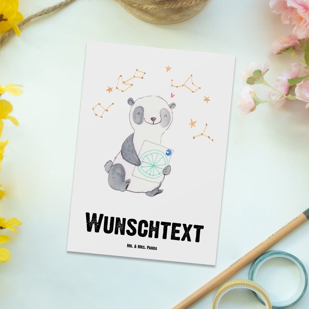 Personalisierte Postkarte Panda Astrologie Tage Postkarte mit Namen, Postkarte bedrucken, Postkarte mit Wunschtext, Postkarte personalisierbar, Geschenkkarte mit Namen, Grußkarte mit Namen, Karte mit Namen, Einladung mit Namen, Ansichtskarte mit Namen, Geschenkkarte mit Wunschtext, Grußkarte mit Wunschtext, Karte mit Wunschtext, Einladung mit Wunschtext, Ansichtskarte mit Wunschtext, Geschenk, Sport, Sportart, Hobby, Schenken, Danke, Dankeschön, Auszeichnung, Gewinn, Sportler, Astrologie, Horoskop, Sternbilder