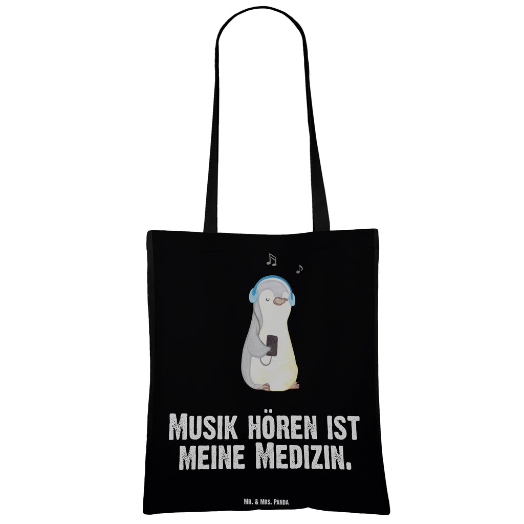 Tragetasche Pinguin Musik hören Medizin Beuteltasche, Beutel, Einkaufstasche, Jutebeutel, Stoffbeutel, Tasche, Shopper, Umhängetasche, Strandtasche, Schultertasche, Stofftasche, Tragetasche, Badetasche, Jutetasche, Einkaufstüte, Laptoptasche, Geschenk, Sport, Sportart, Hobby, Schenken, Danke, Dankeschön, Auszeichnung, Gewinn, Sportler, Musik hören, Lieblingssong