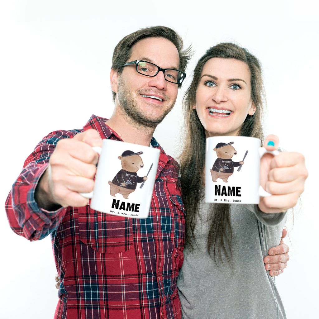 Personalisierte Tasse Sicherheitsdienstmitarbeiter mit Herz Personalisierte Tasse, Namenstasse, Wunschname, Personalisiert, Tasse, Namen, Drucken, Tasse mit Namen, Beruf, Ausbildung, Jubiläum, Abschied, Rente, Kollege, Kollegin, Geschenk, Schenken, Arbeitskollege, Mitarbeiter, Firma, Danke, Dankeschön