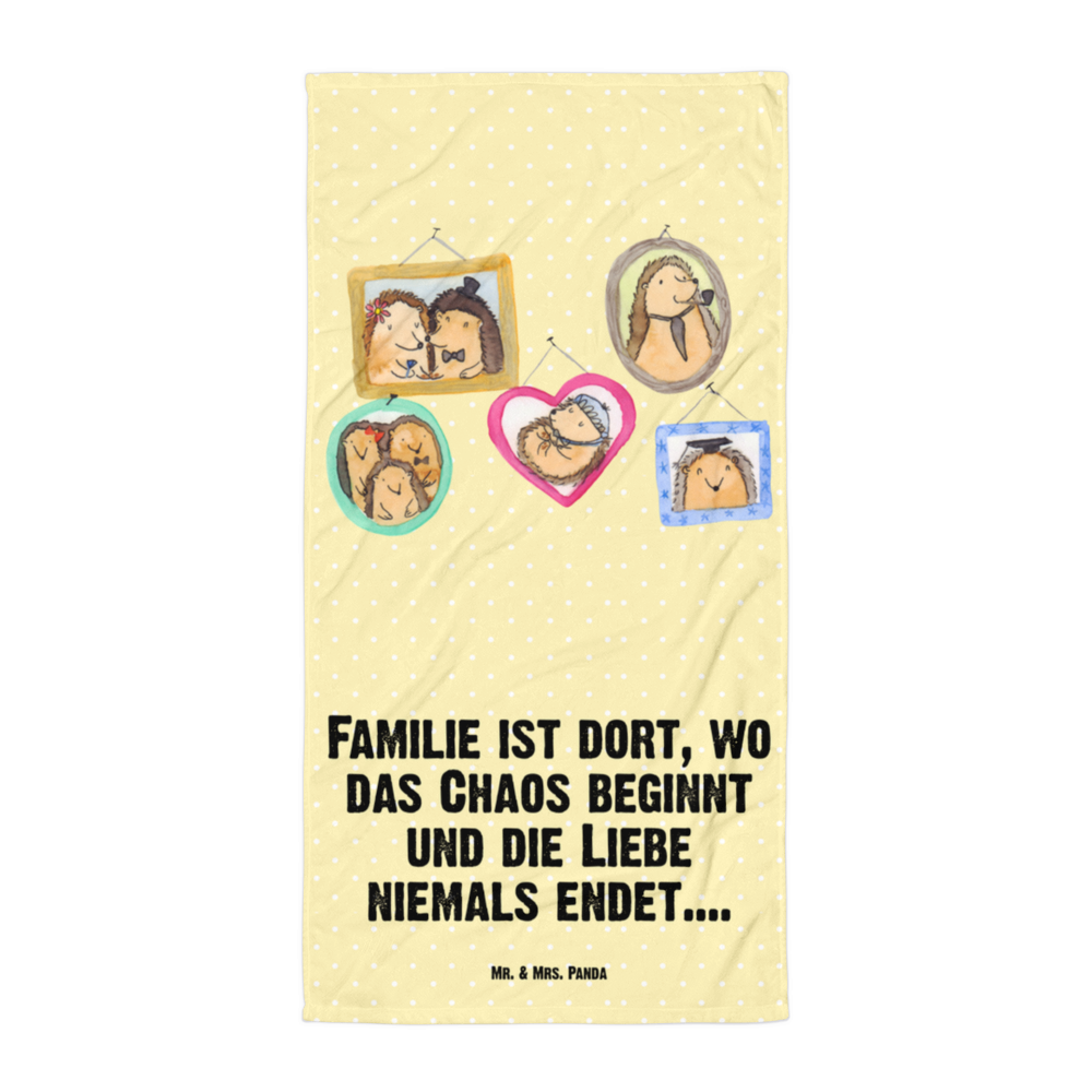 XL Badehandtuch Igel Familie Handtuch, Badetuch, Duschtuch, Strandtuch, Saunatuch, Familie, Vatertag, Muttertag, Bruder, Schwester, Mama, Papa, Oma, Opa, Liebe, Igel, Bilder, Zusammenhalt, Glück