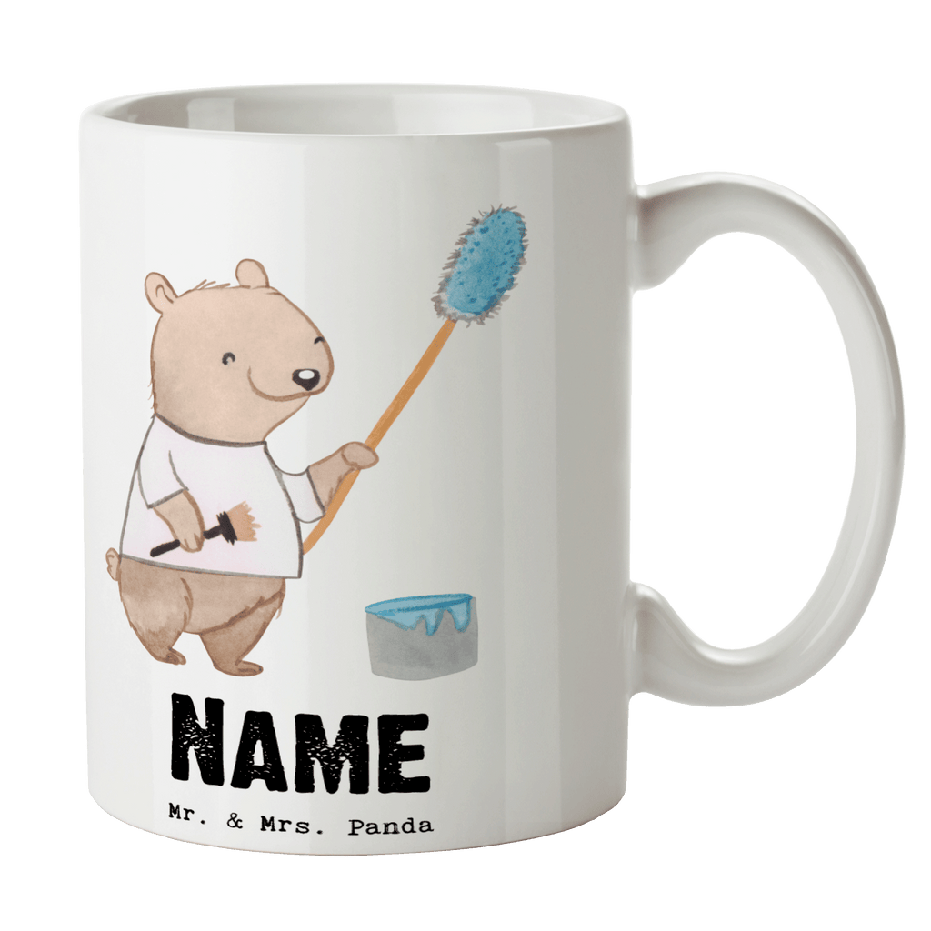 Personalisierte Tasse Maler mit Herz Personalisierte Tasse, Namenstasse, Wunschname, Personalisiert, Tasse, Namen, Drucken, Tasse mit Namen, Beruf, Ausbildung, Jubiläum, Abschied, Rente, Kollege, Kollegin, Geschenk, Schenken, Arbeitskollege, Mitarbeiter, Firma, Danke, Dankeschön, Maler, Malermeister, Gesellenprüfung, Meisterprüfung, Malerbetrieb