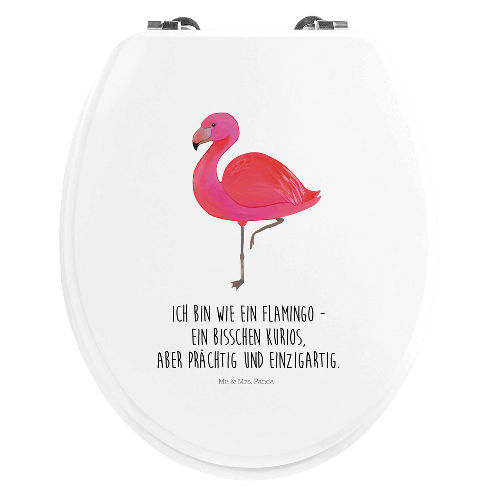 Motiv WC Sitz Flamingo Classic Klobrille, Klodeckel, Toilettendeckel, WC-Sitz, Toilette, Flamingo, Einzigartig, Selbstliebe, Stolz, ich, für mich, Spruch, Freundin, Freundinnen, Außenseiter, Sohn, Tochter, Geschwister