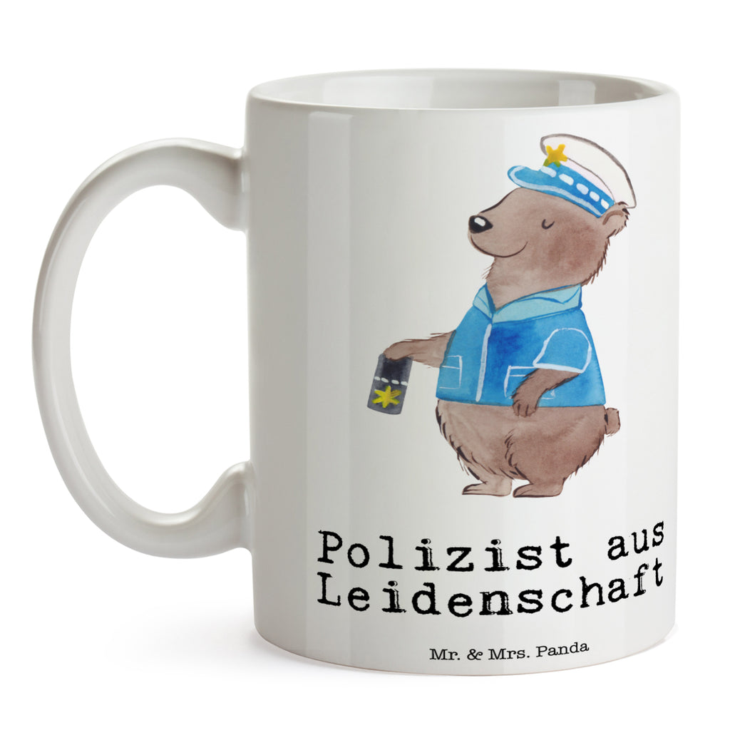 Tasse Polizist aus Leidenschaft Tasse, Kaffeetasse, Teetasse, Becher, Kaffeebecher, Teebecher, Keramiktasse, Porzellantasse, Büro Tasse, Geschenk Tasse, Tasse Sprüche, Tasse Motive, Kaffeetassen, Tasse bedrucken, Designer Tasse, Cappuccino Tassen, Schöne Teetassen, Beruf, Ausbildung, Jubiläum, Abschied, Rente, Kollege, Kollegin, Geschenk, Schenken, Arbeitskollege, Mitarbeiter, Firma, Danke, Dankeschön, Polizist, Polizeibeamter, Wachmann, Cop, Polizei, Studium