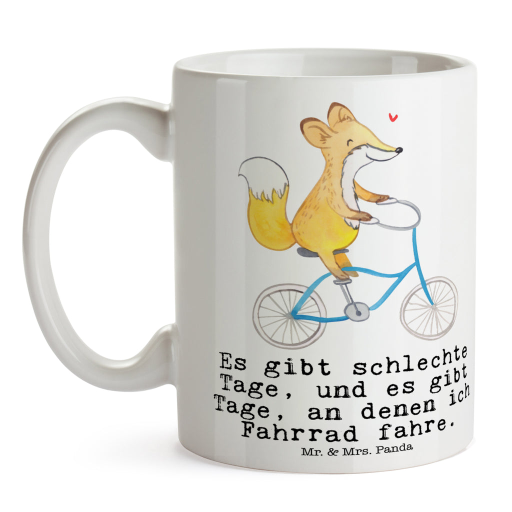 Tasse Fuchs Fahrrad fahren Tage Tasse, Kaffeetasse, Teetasse, Becher, Kaffeebecher, Teebecher, Keramiktasse, Porzellantasse, Büro Tasse, Geschenk Tasse, Tasse Sprüche, Tasse Motive, Kaffeetassen, Tasse bedrucken, Designer Tasse, Cappuccino Tassen, Schöne Teetassen, Geschenk, Sport, Sportart, Hobby, Schenken, Danke, Dankeschön, Auszeichnung, Gewinn, Sportler, Fahrrad fahren, Radeln, Trekking, Mountainbiking, Radsport