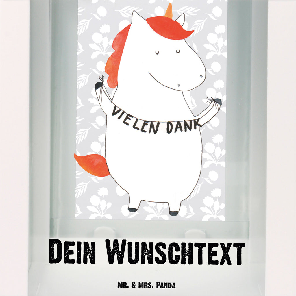 Personalisierte Deko Laterne Einhorn Vielen Dank Gartenlampe, Gartenleuchte, Gartendekoration, Gartenlicht, Laterne kleine Laternen, XXL Laternen, Laterne groß, Einhorn, Einhörner, Einhorn Deko, Pegasus, Unicorn, Danke, vielen Dank, Dankeschön, Danksagung