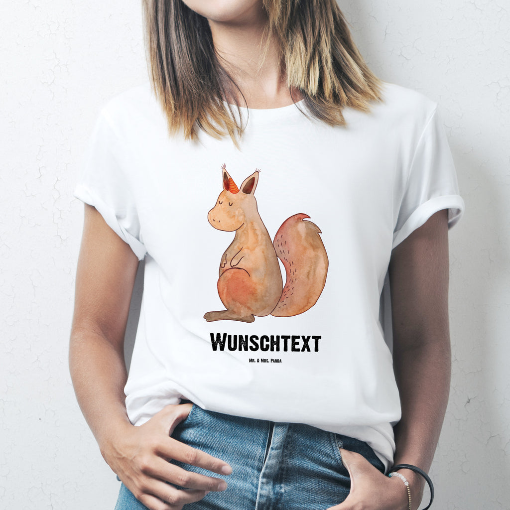 Personalisiertes T-Shirt Einhörnchen Glaube T-Shirt Personalisiert, T-Shirt mit Namen, T-Shirt mit Aufruck, Männer, Frauen, Wunschtext, Bedrucken, Einhorn, Einhörner, Einhorn Deko, Pegasus, Unicorn, Einhörnchen, Eichhörnchen, Eichhorn