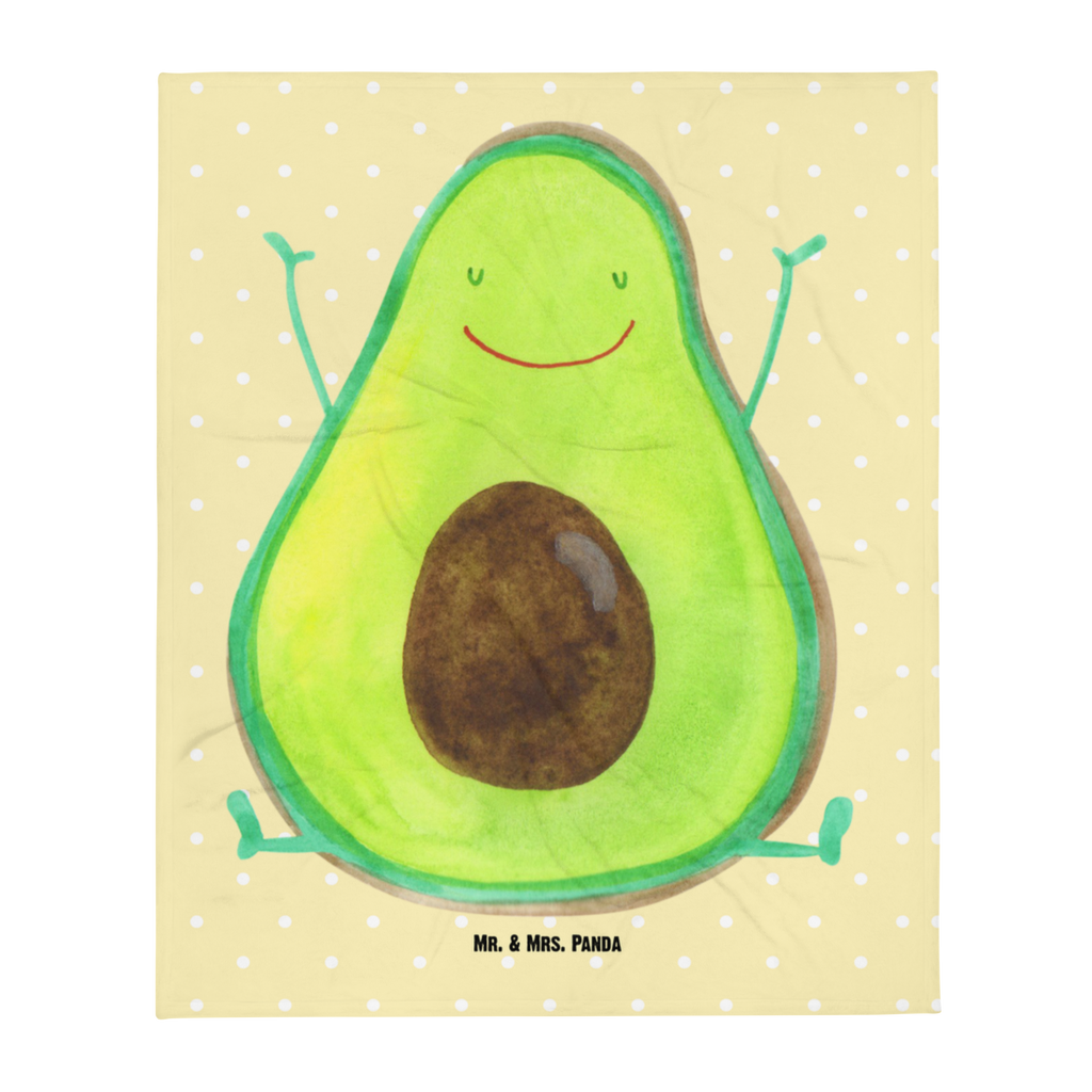 Kuscheldecke Avocado Glücklich Decke, Wohndecke, Tagesdecke, Wolldecke, Sofadecke, Avocado, Veggie, Vegan, Gesund, Chaos