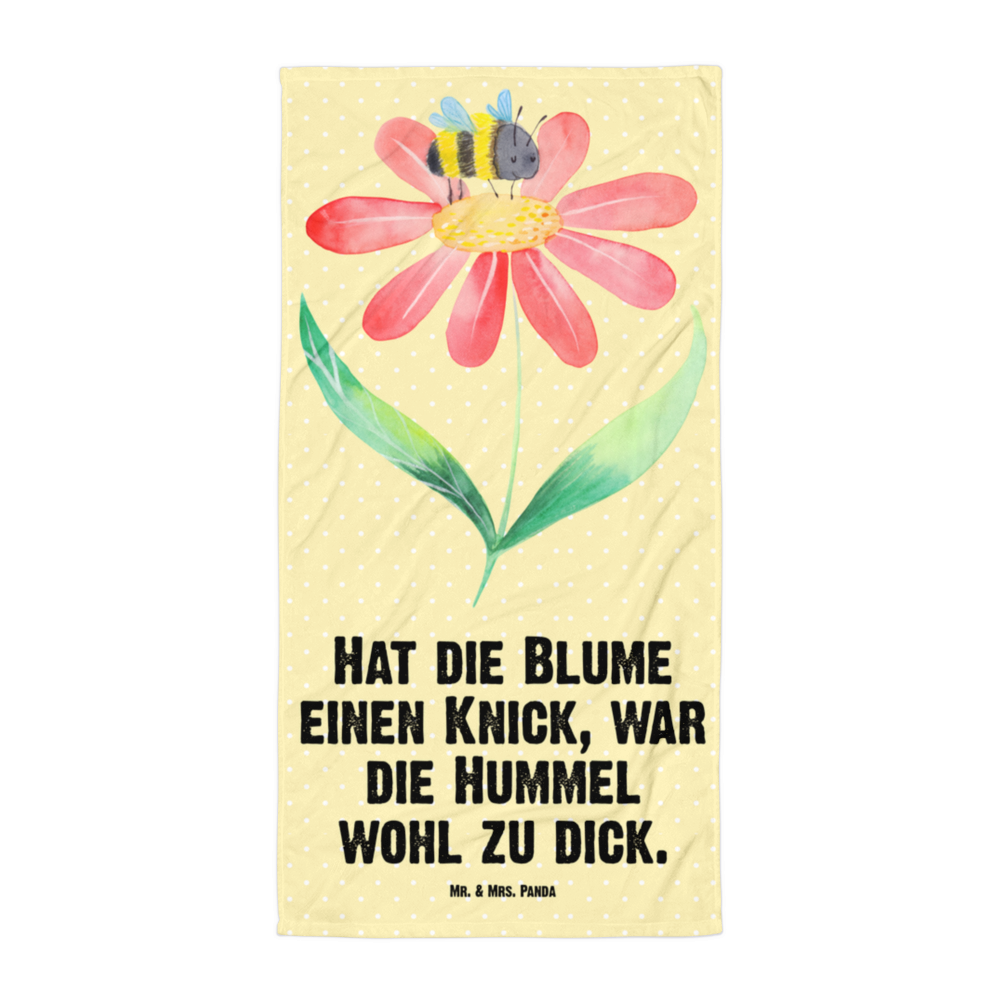 XL Badehandtuch Hummel Blume Handtuch, Badetuch, Duschtuch, Strandtuch, Saunatuch, Tiermotive, Gute Laune, lustige Sprüche, Tiere, Hummel, Blume, Wespe, Flauschig, Natur, Feld, Hummeln, Biene