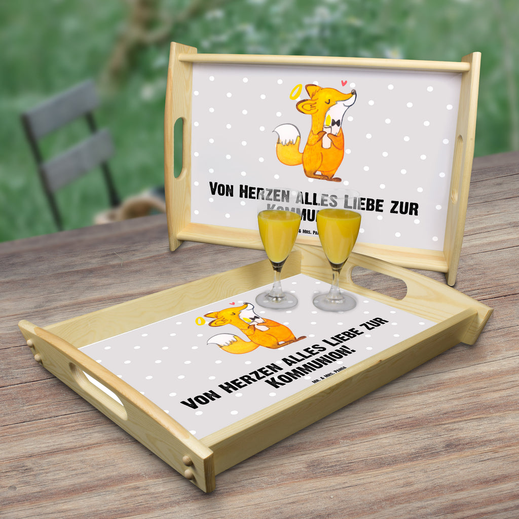 Serviertablett Fuchs Kommunion Serviertablett, Tablett, Holztablett, Küchentablett, Dekotablett, Frühstückstablett, Konfirmation, Kommunion, Jugendweihe, Konfirmation Geschenk, Kommunion Geschenk, Kommunion Dankeschön, Glauben, Liebe, Gott, Gläubig