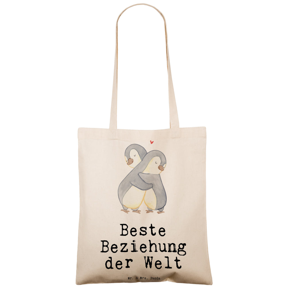 Tragetasche Pinguin Beste Beziehung der Welt Beuteltasche, Beutel, Einkaufstasche, Jutebeutel, Stoffbeutel, Tasche, Shopper, Umhängetasche, Strandtasche, Schultertasche, Stofftasche, Tragetasche, Badetasche, Jutetasche, Einkaufstüte, Laptoptasche, für, Dankeschön, Geschenk, Schenken, Geburtstag, Geburtstagsgeschenk, Geschenkidee, Danke, Bedanken, Mitbringsel, Freude machen, Geschenktipp, Beziehung, Zusammen sein, Miteinander gehen, Liebe, Verlieb, Liebesgeschenk