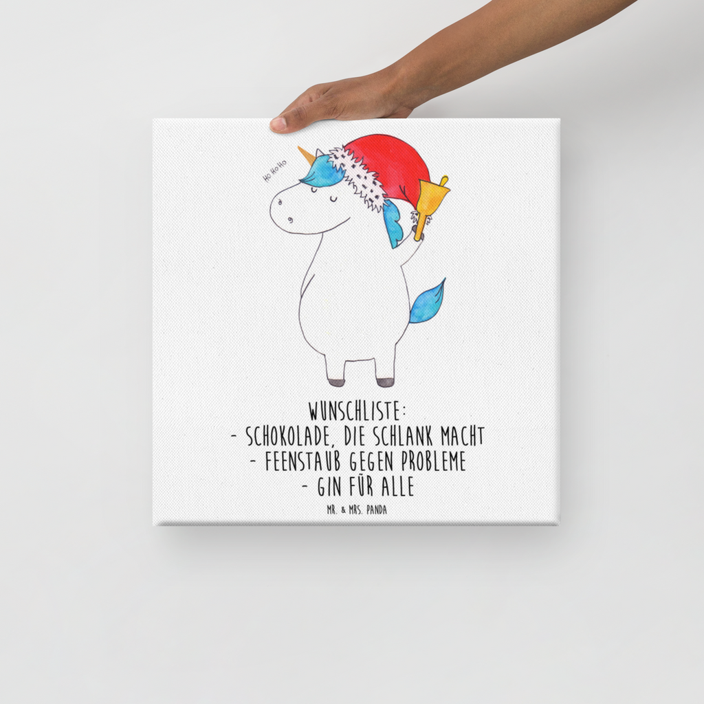 Leinwand Bild Einhorn Weihnachtsmann Leinwand, Bild, Kunstdruck, Wanddeko, Dekoration, Einhorn, Einhörner, Einhorn Deko, Pegasus, Unicorn, Gin, Schokolade, Schoki, Weihnachten, Weihnachtsmann, Nikolaus, Wunschzettel, Wunschliste, Feenstaub