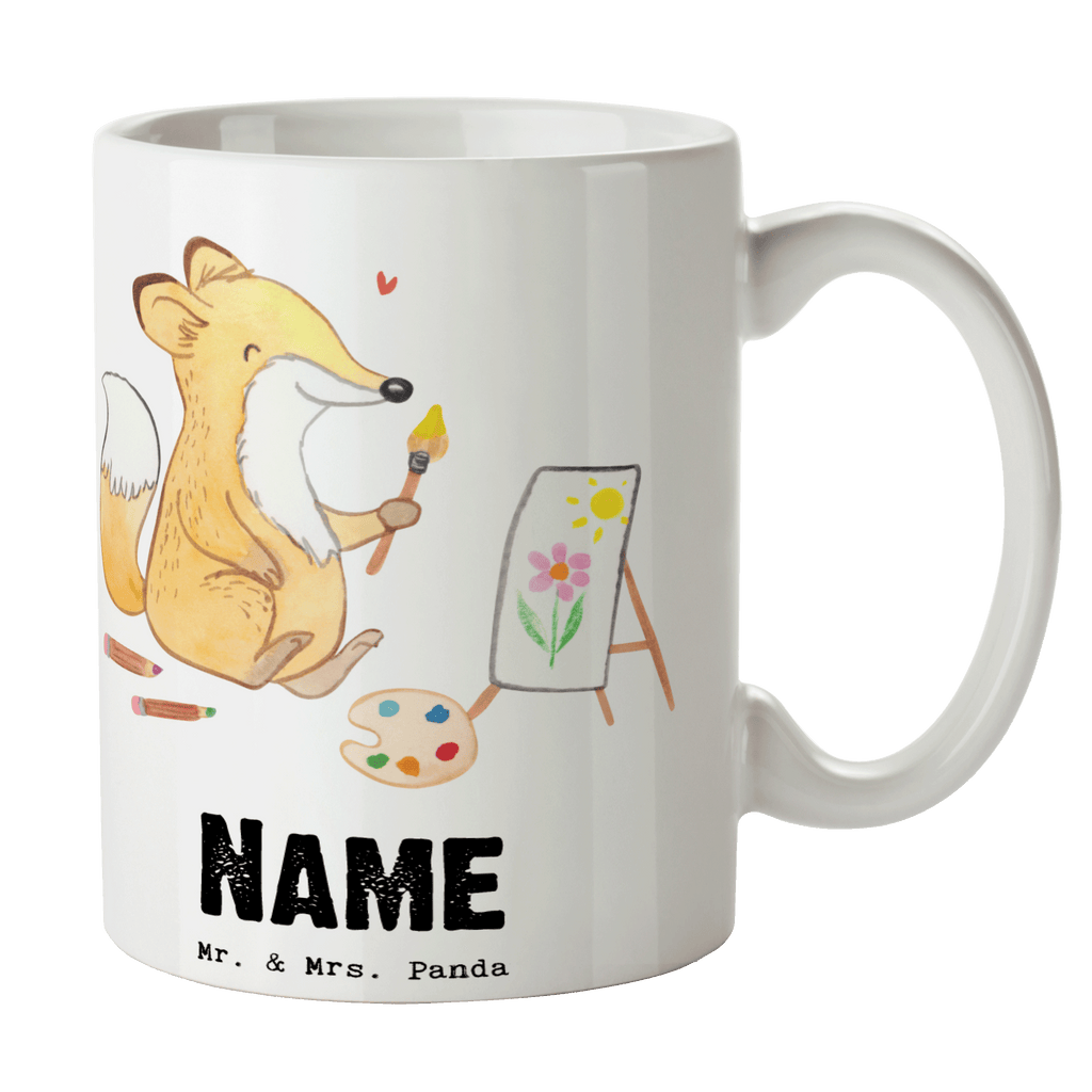 Personalisierte Tasse Fuchs  Malen Tage Personalisierte Tasse, Namenstasse, Wunschname, Personalisiert, Tasse, Namen, Drucken, Tasse mit Namen, Geschenk, Sport, Sportart, Hobby, Schenken, Danke, Dankeschön, Auszeichnung, Gewinn, Sportler, Malen, Zeichnen, Hobbyzeichner, Künstler, Künstlerin