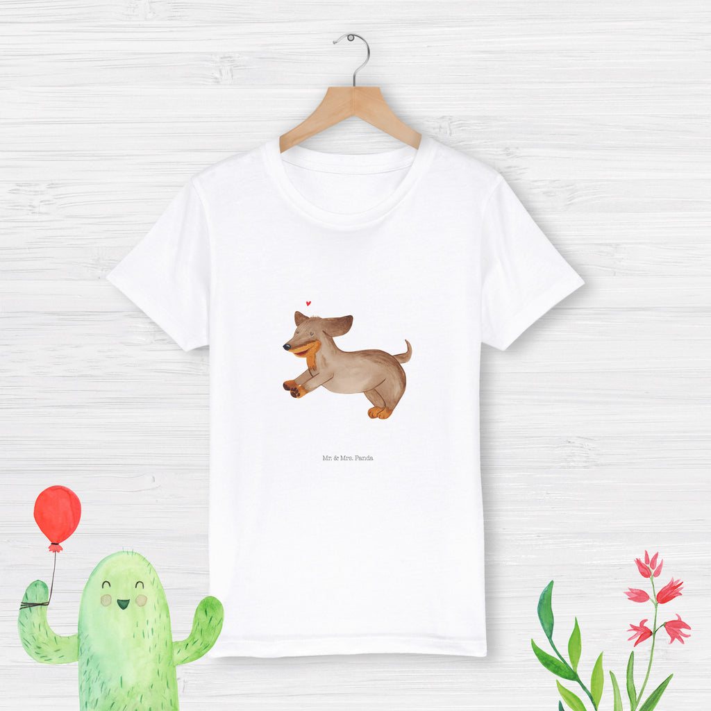 Organic Kinder T-Shirt Hund Dackel Kinder T-Shirt, Kinder T-Shirt Mädchen, Kinder T-Shirt Jungen, Hund, Hundemotiv, Haustier, Hunderasse, Tierliebhaber, Hundebesitzer, Sprüche, Hunde, Dackel, Dachshund, happy dog