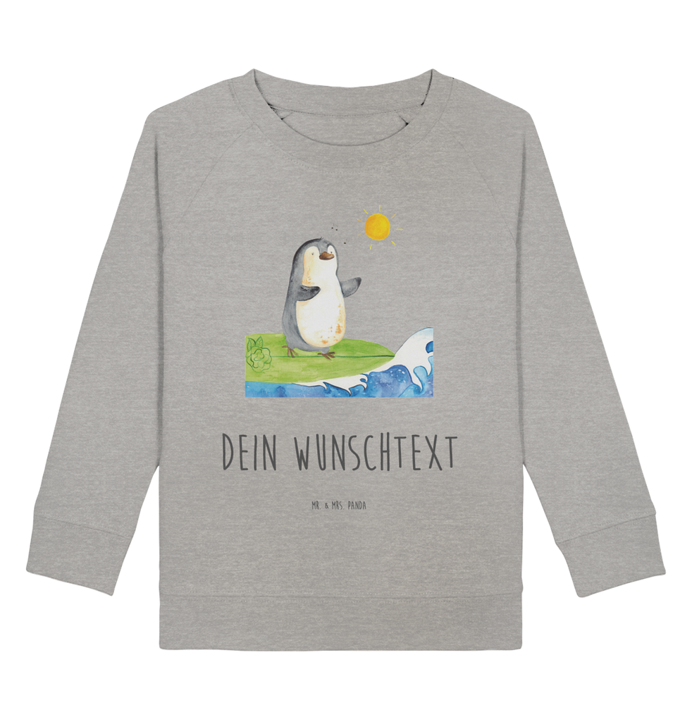 Personalisierter Kinder Pullover Pinguin Surfer Personalisierter Kinder Pullover, Personalisiertes Kinder Sweatshirt, Jungen, Mädchen, Pinguin, Pinguine, surfen, Surfer, Hawaii, Urlaub, Wellen, Wellen reiten, Portugal