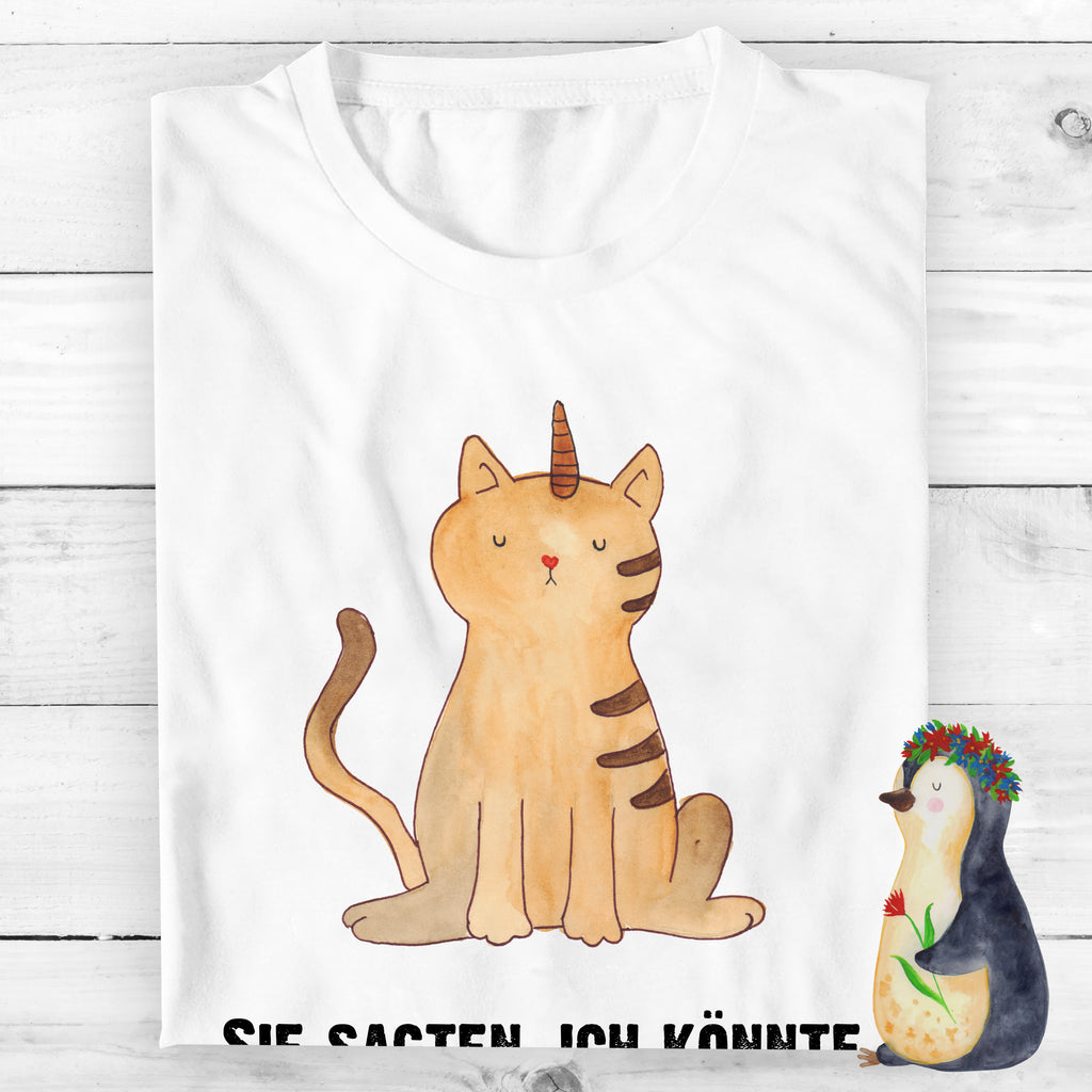 T-Shirt Standard Einhorn Katze T-Shirt, Shirt, Tshirt, Lustiges T-Shirt, T-Shirt mit Spruch, Party, Junggesellenabschied, Jubiläum, Geburstag, Herrn, Damen, Männer, Frauen, Schlafshirt, Nachthemd, Sprüche, Einhorn, Einhörner, Einhorn Deko, Pegasus, Unicorn, Katzer, Mieze, Regenbogen, Glitzer, Einhornpower, Erwachsenwerden, Katze, Katzenhorn, Einhornkatze, Kittyhorn