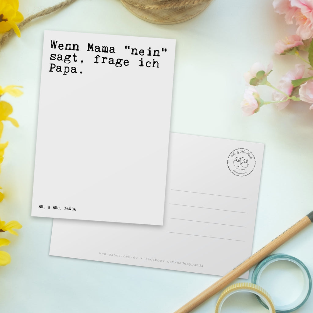 Postkarte Sprüche und Zitate Wenn Mama "nein" sagt, frage ich Papa. Postkarte, Karte, Geschenkkarte, Grußkarte, Einladung, Ansichtskarte, Geburtstagskarte, Einladungskarte, Dankeskarte, Ansichtskarten, Einladung Geburtstag, Einladungskarten Geburtstag, Spruch, Sprüche, lustige Sprüche, Weisheiten, Zitate, Spruch Geschenke, Spruch Sprüche Weisheiten Zitate Lustig Weisheit Worte