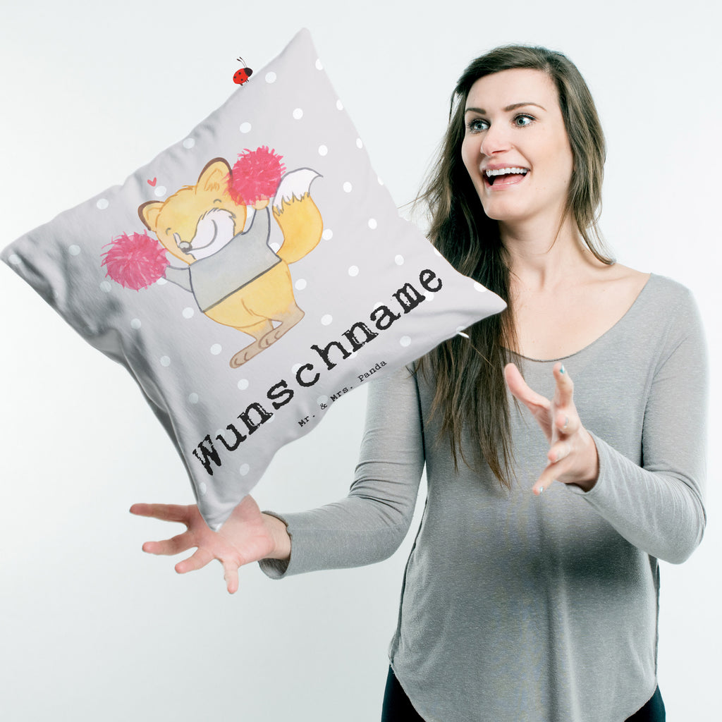 Personalisiertes Kissen Fuchs Beste Schwester der Welt Kissen, personalisiert, Name, Wunschname, bedrucken, Kopfkissen, für, Dankeschön, Geschenk, Schenken, Geburtstag, Geburtstagsgeschenk, Geschenkidee, Danke, Bedanken, Mitbringsel, Freude machen, Geschenktipp, Schwester, Geschwister, Schwesterherz, Sister, Familie, Kleinigkeit, Beste, Tochter