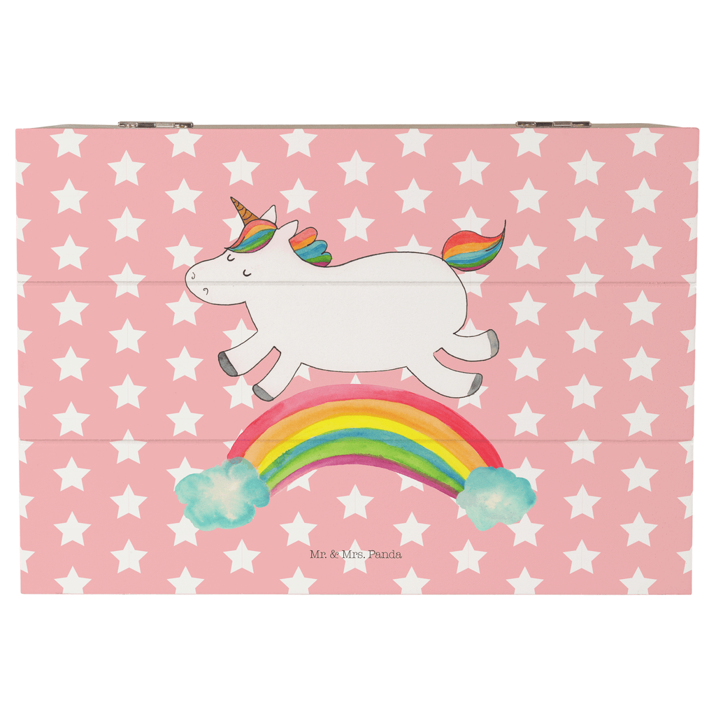 Holzkiste Einhorn Regenbogen Holzkiste, Kiste, Schatzkiste, Truhe, Schatulle, XXL, Erinnerungsbox, Erinnerungskiste, Dekokiste, Aufbewahrungsbox, Geschenkbox, Geschenkdose, Einhorn, Einhörner, Einhorn Deko, Pegasus, Unicorn, Regenbogen, Glitzer, Einhornpower, Erwachsenwerden, Einhornautobahn