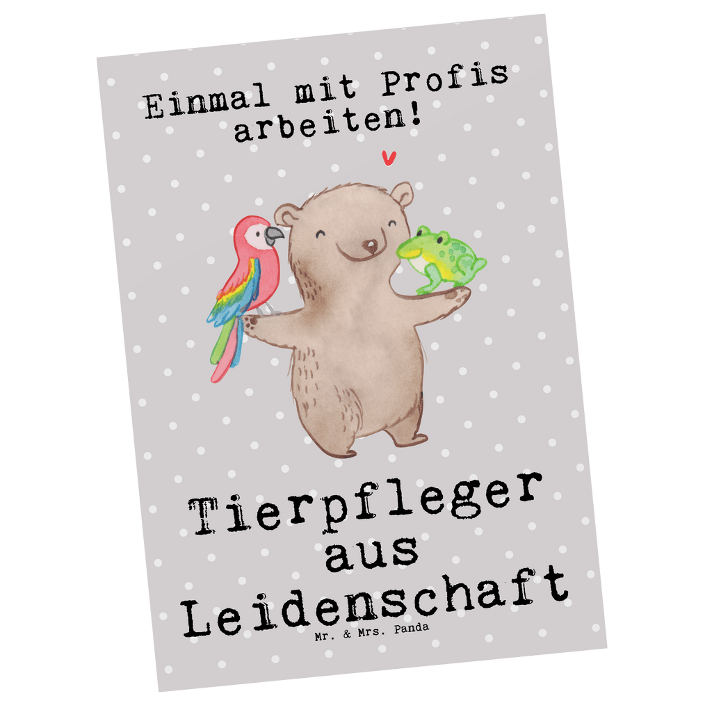 Postkarte Tierpfleger aus Leidenschaft Postkarte, Karte, Geschenkkarte, Grußkarte, Einladung, Ansichtskarte, Geburtstagskarte, Einladungskarte, Dankeskarte, Ansichtskarten, Einladung Geburtstag, Einladungskarten Geburtstag, Beruf, Ausbildung, Jubiläum, Abschied, Rente, Kollege, Kollegin, Geschenk, Schenken, Arbeitskollege, Mitarbeiter, Firma, Danke, Dankeschön