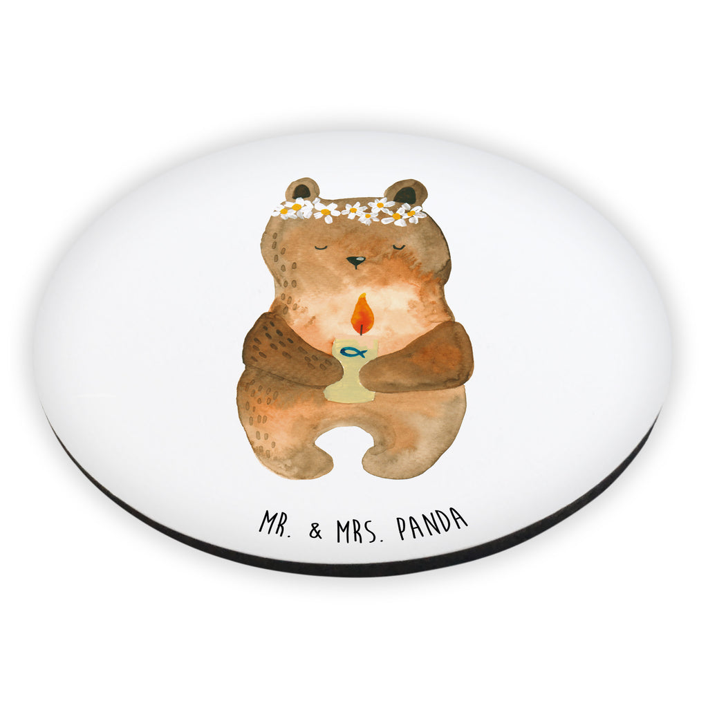 Rund Magnet Bär Kommunion Kühlschrankmagnet, Pinnwandmagnet, Souvenir Magnet, Motivmagnete, Dekomagnet, Whiteboard Magnet, Notiz Magnet, Kühlschrank Dekoration, Bär, Teddy, Teddybär, Kommunion, Gottes Segen, Taufkerze, katholisch