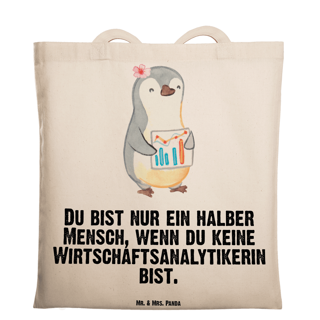 Tragetasche Wirtschaftsanalytikerin mit Herz Beuteltasche, Beutel, Einkaufstasche, Jutebeutel, Stoffbeutel, Tasche, Shopper, Umhängetasche, Strandtasche, Schultertasche, Stofftasche, Tragetasche, Badetasche, Jutetasche, Einkaufstüte, Laptoptasche, Beruf, Ausbildung, Jubiläum, Abschied, Rente, Kollege, Kollegin, Geschenk, Schenken, Arbeitskollege, Mitarbeiter, Firma, Danke, Dankeschön