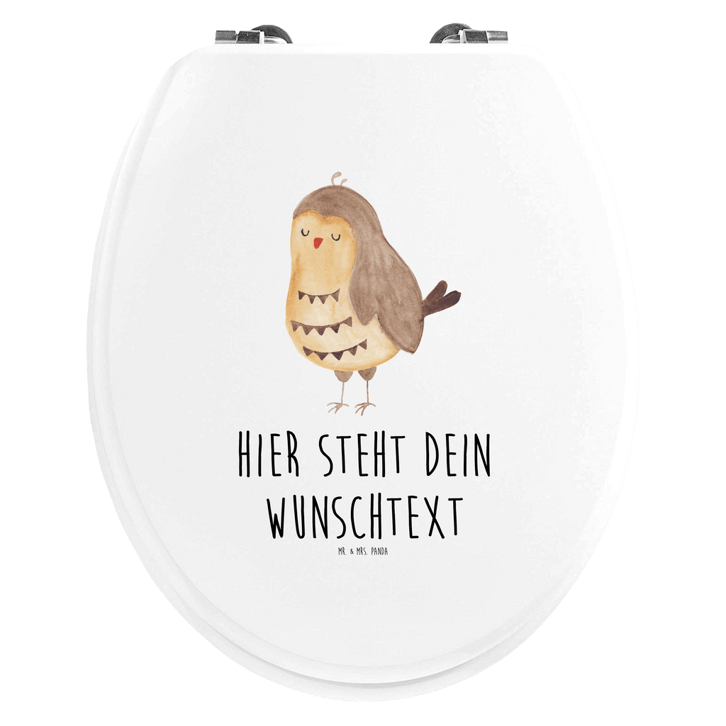 Personalisierter WC Sitz Motiv Eule Zufrieden Personalisierte Klobrille, Personalisierter Klodeckel, Personalisierter Toilettendeckel, Personalisierter WC-Sitz, Toilettendeckel mit Namen, WC Sitz mit Namen, Eule, Eule Spruch, Eule deko, Owl, Liebe Spruch, Romantisch, Wortspiel lustig, Spruch schön, Geschenk Hochzeitstag