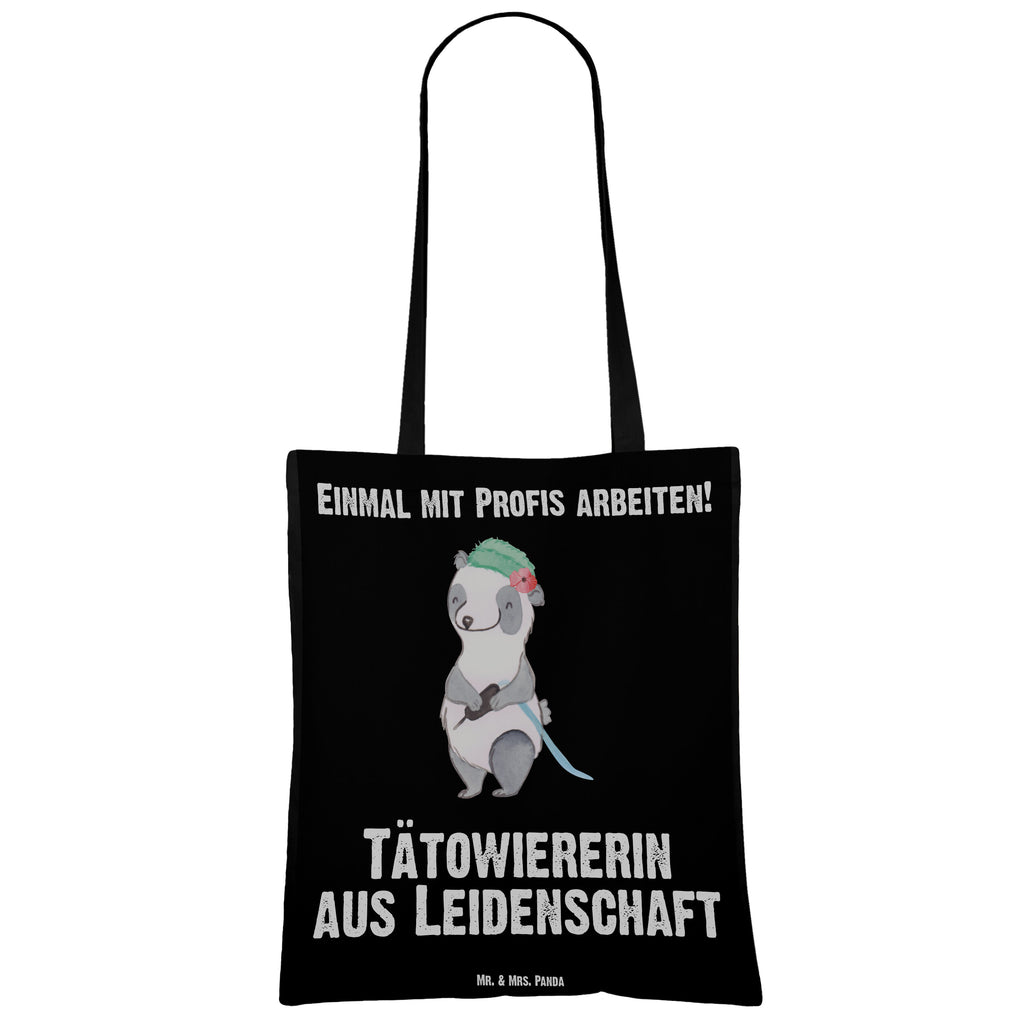 Tragetasche Tätowiererin aus Leidenschaft Beuteltasche, Beutel, Einkaufstasche, Jutebeutel, Stoffbeutel, Tasche, Shopper, Umhängetasche, Strandtasche, Schultertasche, Stofftasche, Tragetasche, Badetasche, Jutetasche, Einkaufstüte, Laptoptasche, Beruf, Ausbildung, Jubiläum, Abschied, Rente, Kollege, Kollegin, Geschenk, Schenken, Arbeitskollege, Mitarbeiter, Firma, Danke, Dankeschön