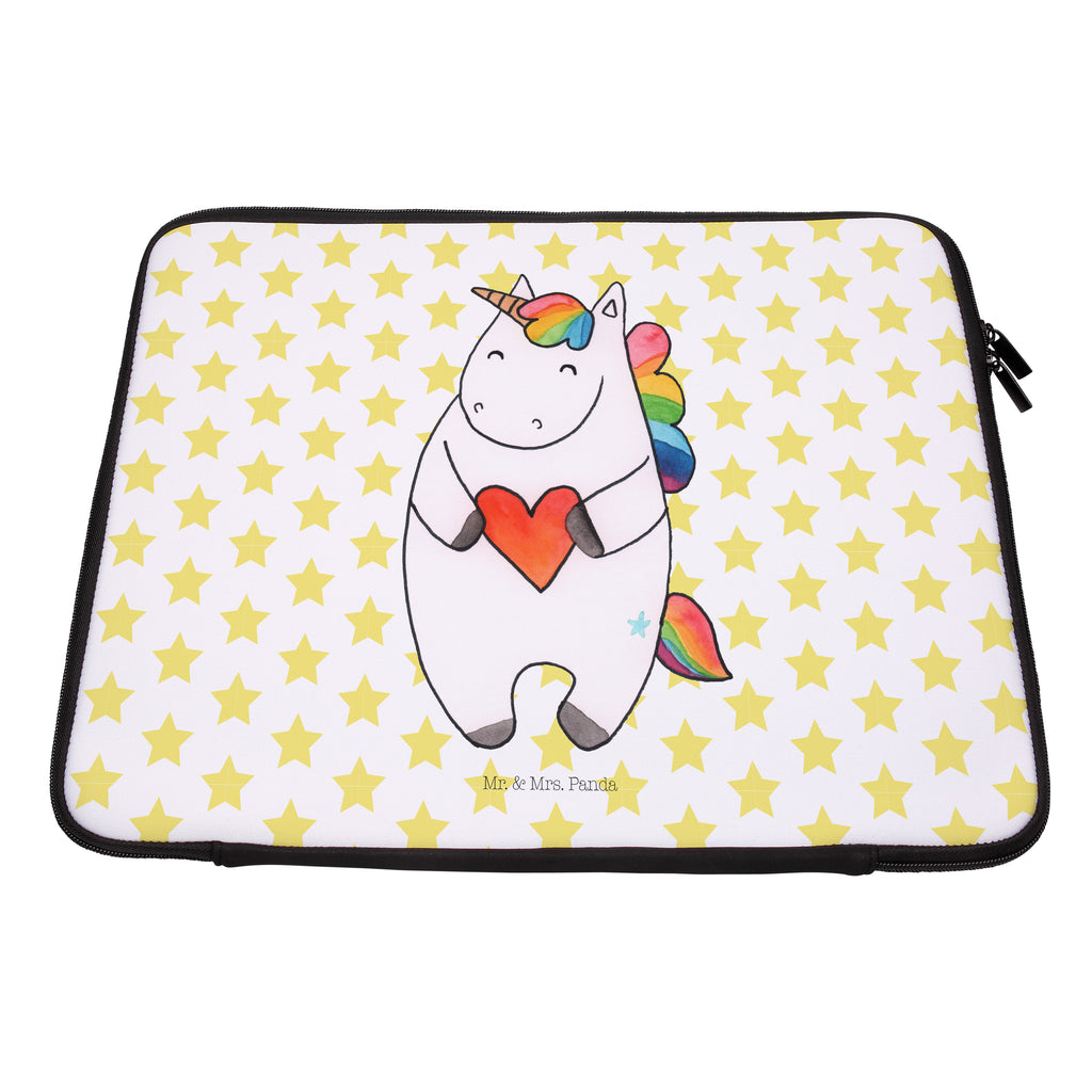 Notebook Tasche Einhorn Herz Notebook Tasche, Laptop, Computertasche, Tasche, Notebook-Tasche, Notebook-Reisehülle, Notebook Schutz, Einhorn, Einhörner, Einhorn Deko, Pegasus, Unicorn, Herz, schlimm, böse, witzig, lustig, Freundin, anders, bunt