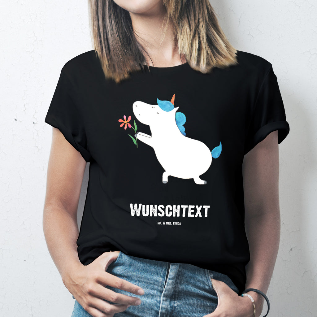 Personalisiertes T-Shirt Einhorn Blume T-Shirt Personalisiert, T-Shirt mit Namen, T-Shirt mit Aufruck, Männer, Frauen, Wunschtext, Bedrucken, Einhorn, Einhörner, Einhorn Deko, Pegasus, Unicorn, Liebe, Liebesbeweis, Antrag, Heiratsantrag, Verlobung, Ehepaar, Pärchen, Partner, Freund, Freundin, Ehe, heiraten