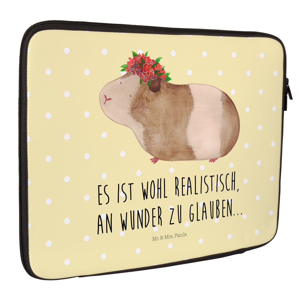 Notebook Tasche Meerschweinchen weise Notebook Tasche, Laptop, Computertasche, Tasche, Notebook-Tasche, Notebook-Reisehülle, Notebook Schutz, Tiermotive, Gute Laune, lustige Sprüche, Tiere, Meerschweinchen, Meerie, Meeries, Wunder, Blumenkind, Realität, Spruch, Weisheit, Motivation, Wunderland