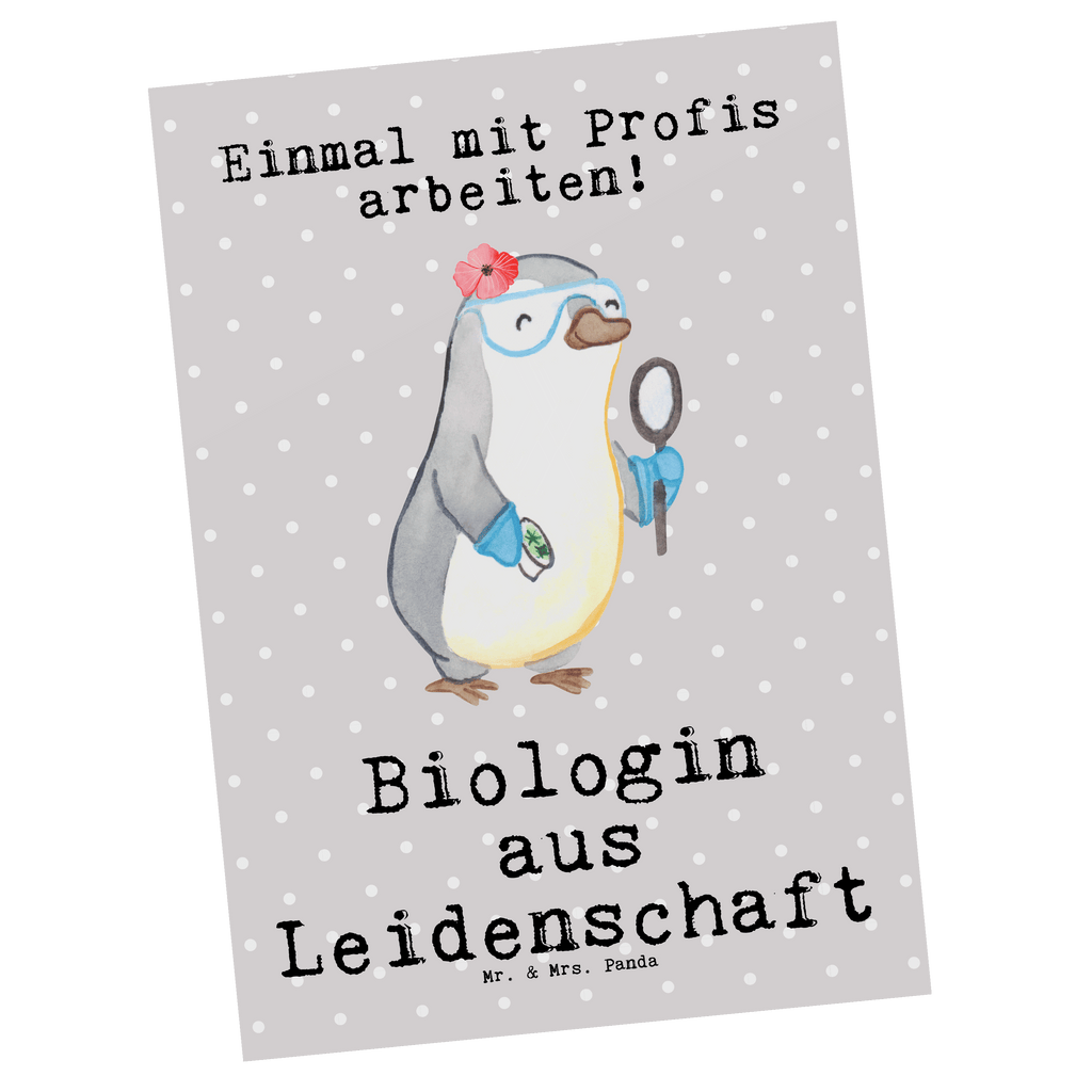 Postkarte Biologin aus Leidenschaft Postkarte, Karte, Geschenkkarte, Grußkarte, Einladung, Ansichtskarte, Geburtstagskarte, Einladungskarte, Dankeskarte, Ansichtskarten, Einladung Geburtstag, Einladungskarten Geburtstag, Beruf, Ausbildung, Jubiläum, Abschied, Rente, Kollege, Kollegin, Geschenk, Schenken, Arbeitskollege, Mitarbeiter, Firma, Danke, Dankeschön, Biologin, Biologie, Naturwissenschaftlerin, Labor, Studium, Bachelor, Master