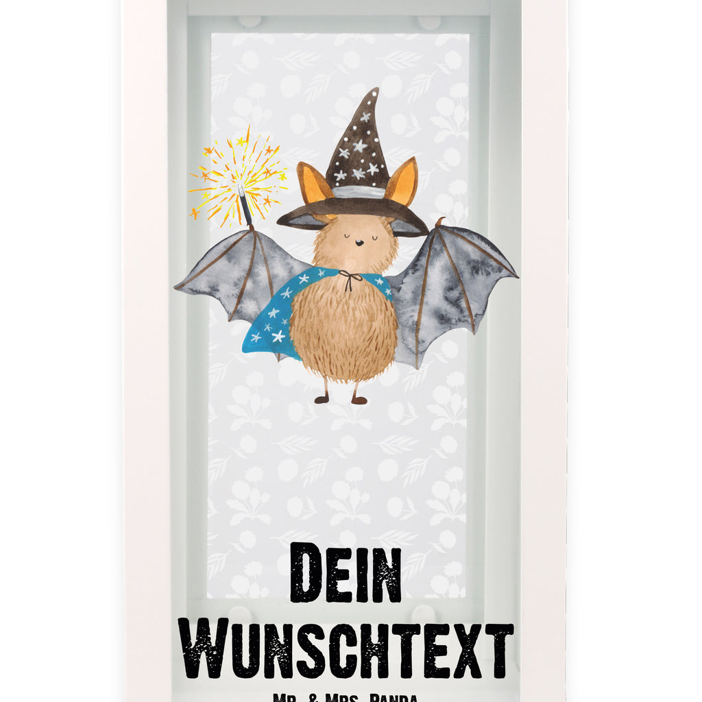 Personalisierte Deko Laterne Fledermaus Zauberer Gartenlampe, Gartenleuchte, Gartendekoration, Gartenlicht, Laterne kleine Laternen, XXL Laternen, Laterne groß, Tiermotive, Gute Laune, lustige Sprüche, Tiere, Fledermaus, Fledermäuse, Zauberer, Magier, Frauen, reinsteigern